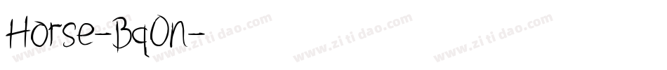 Horse-Bq0n字体转换