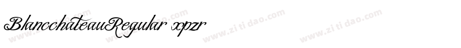 BlancchateauRegular-xpzr字体转换