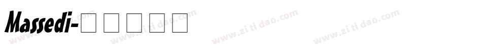 Massedi字体转换