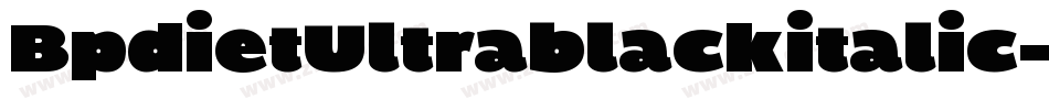 BpdietUltrablackitalic-BqeG字体转换
