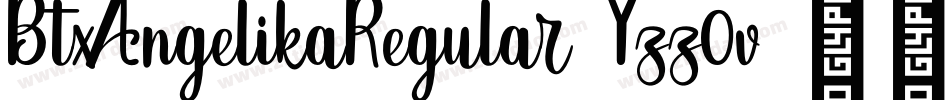 BtxAngelikaRegular-Yzz0v字体转换