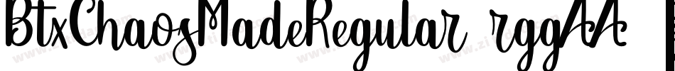 BtxChaosMadeRegular-rggAA字体转换
