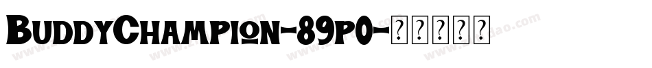 BuddyChampion-89p0字体转换