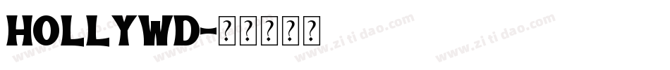 HOLLYWD字体转换