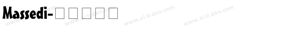 Massedi字体转换