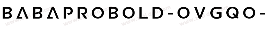 BabaproBold-OVGqO字体转换