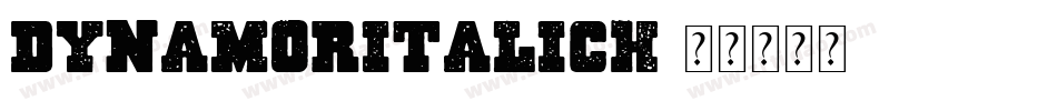 DynamoRItalicH字体转换