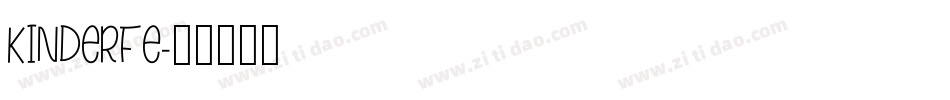 KINDERFE字体转换