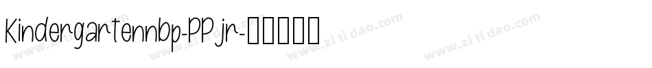 Kindergartennbp-PPjr字体转换