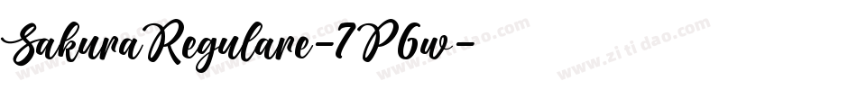 SakuraRegulare-7P6w字体转换
