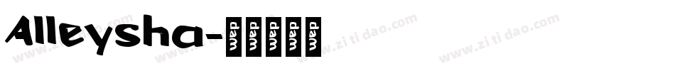 Alleysha字体转换