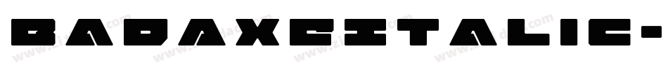 BadAxeItalic-2OWv3字体转换