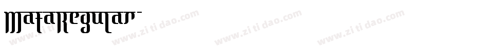MataRegular字体转换