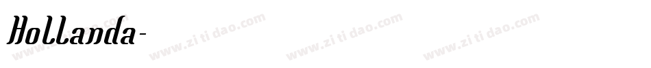 Hollanda字体转换