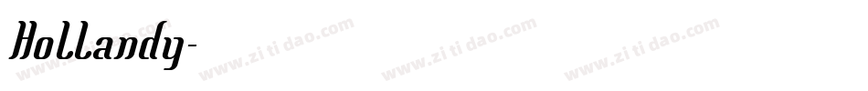 Hollandy字体转换