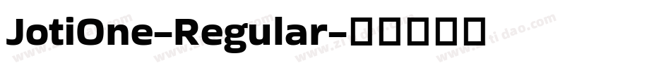 JotiOne-Regular字体转换