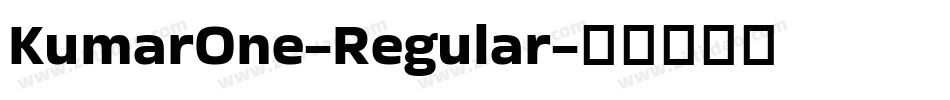 KumarOne-Regular字体转换