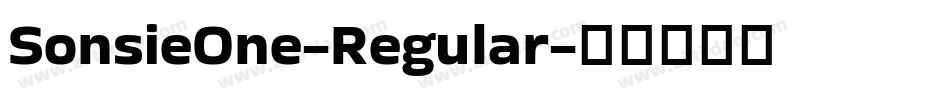 SonsieOne-Regular字体转换