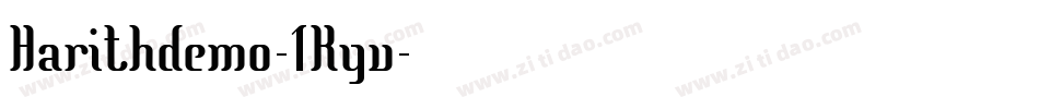 Harithdemo-1Kyv字体转换