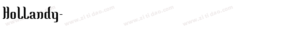 Hollandy字体转换