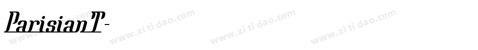 ParisianT字体转换