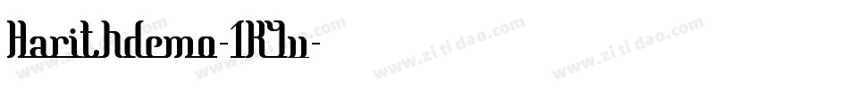 Harithdemo-1Kyv字体转换