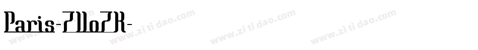 Paris-ZVoZK字体转换