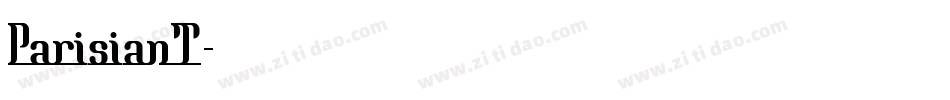 ParisianT字体转换