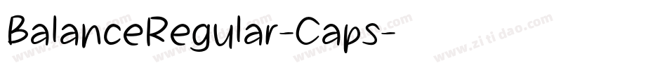 BalanceRegular-Caps字体转换