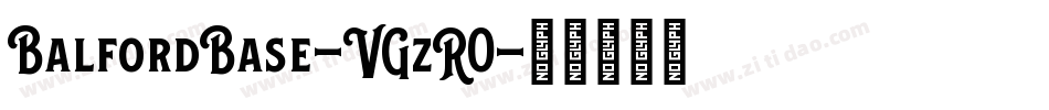 BalfordBase-VGzR0字体转换