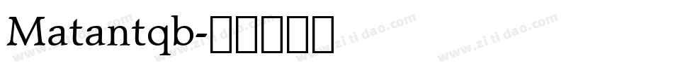 Matantqb字体转换