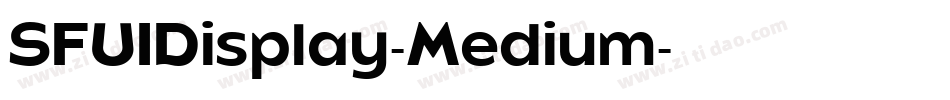SFUIDisplay-Medium字体转换