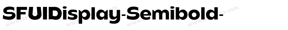 SFUIDisplay-Semibold字体转换