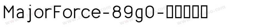 MajorForce-89g0字体转换