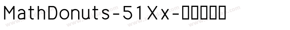 MathDonuts-51Xx字体转换