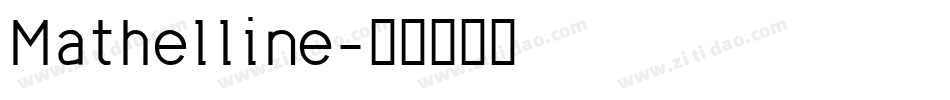 Mathelline字体转换
