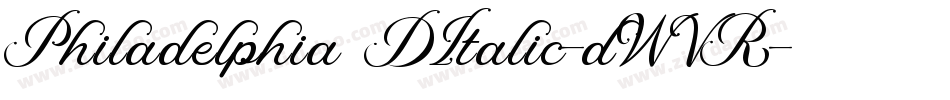 Philadelphia3DItalic-dWVR字体转换