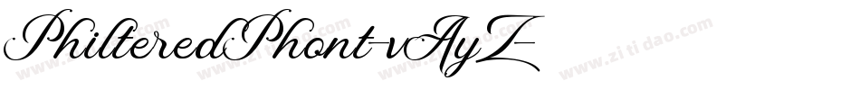 PhilteredPhont-vAyZ字体转换