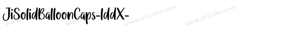 JiSolidBalloonCaps-lddX字体转换