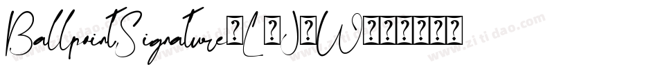 BallpointSignature-L3J9W字体转换
