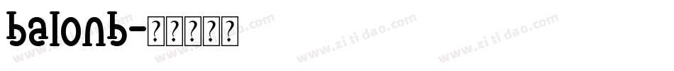 balonb字体转换