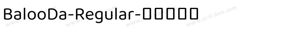 BalooDa-Regular字体转换