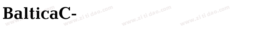 BalticaC字体转换