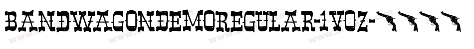 BandWagonDemoRegular-1VoZ字体转换
