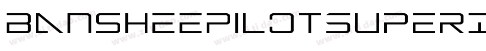 BansheePilotSuperItalic-BK5w字体转换