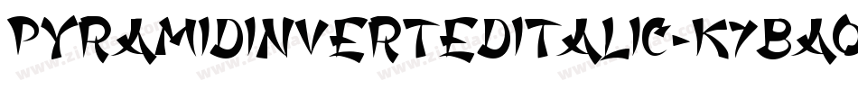 PyramidInvertedItalic-K7Bao字体转换