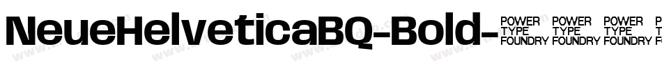 NeueHelveticaBQ-Bold字体转换