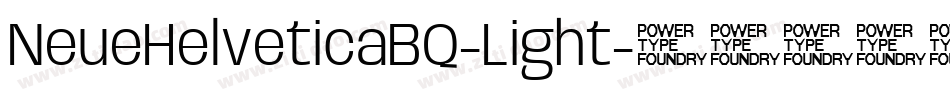 NeueHelveticaBQ-Light字体转换