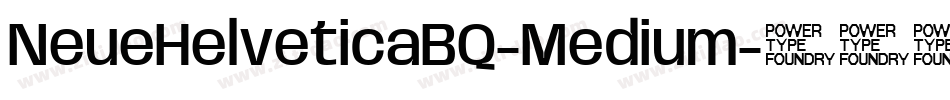 NeueHelveticaBQ-Medium字体转换