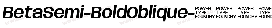 BetaSemi-BoldOblique字体转换